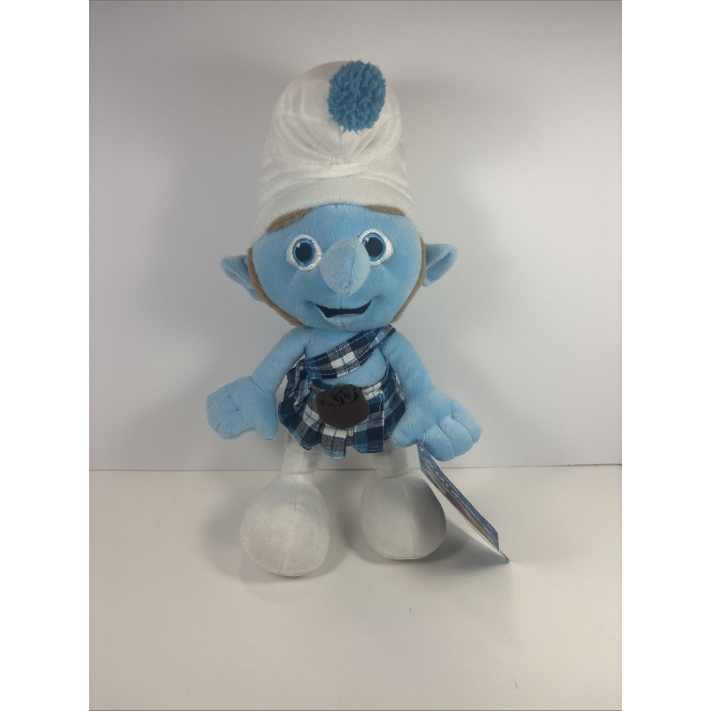 Kellytoy Gutsy Smurf Plush Blue Stuffed Animal 2013 NWT SMM3-005AST